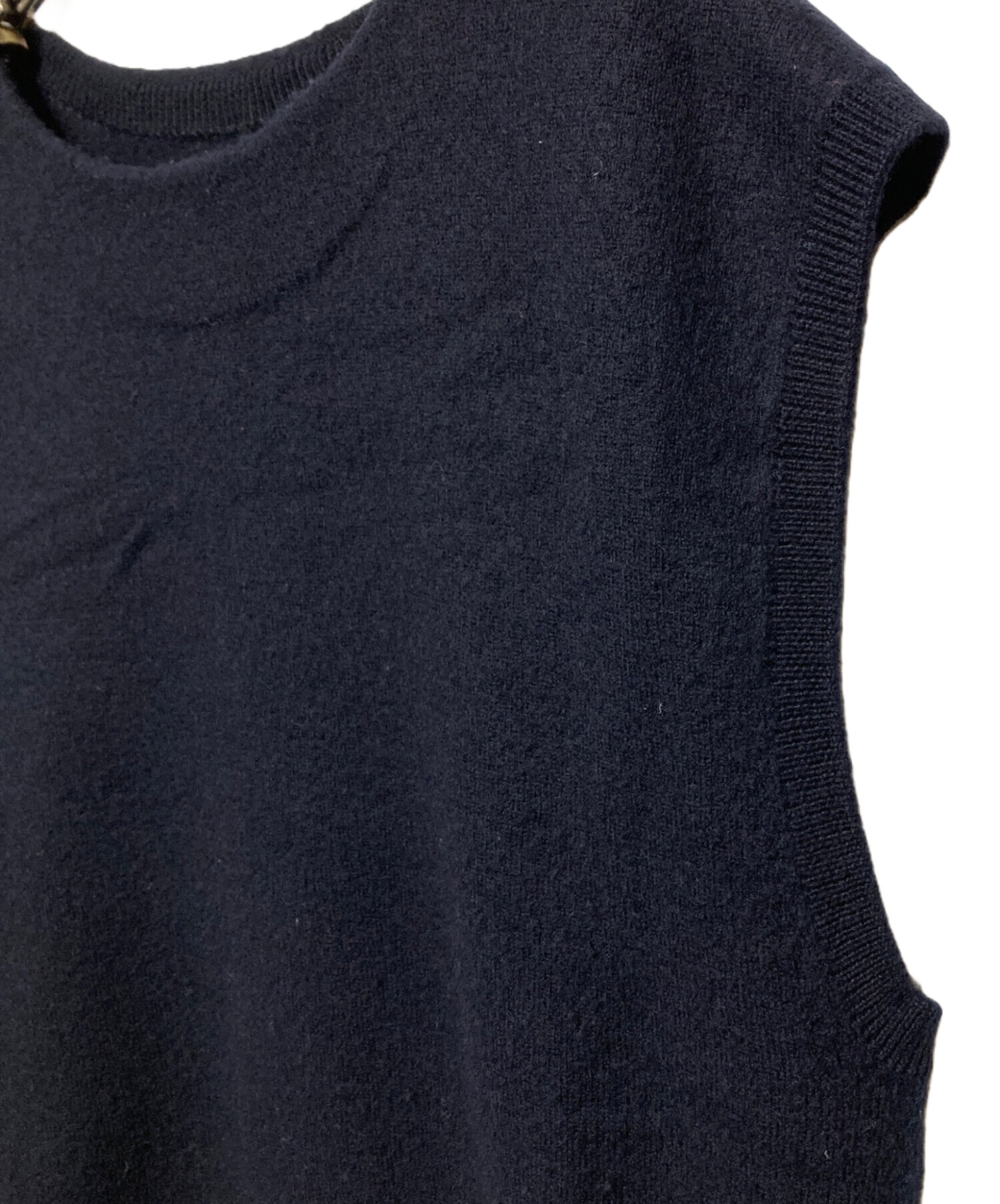 MHLニットベスト 中古・古着通販】MHL (エムエイチエル) ウールニットベスト ベージュ