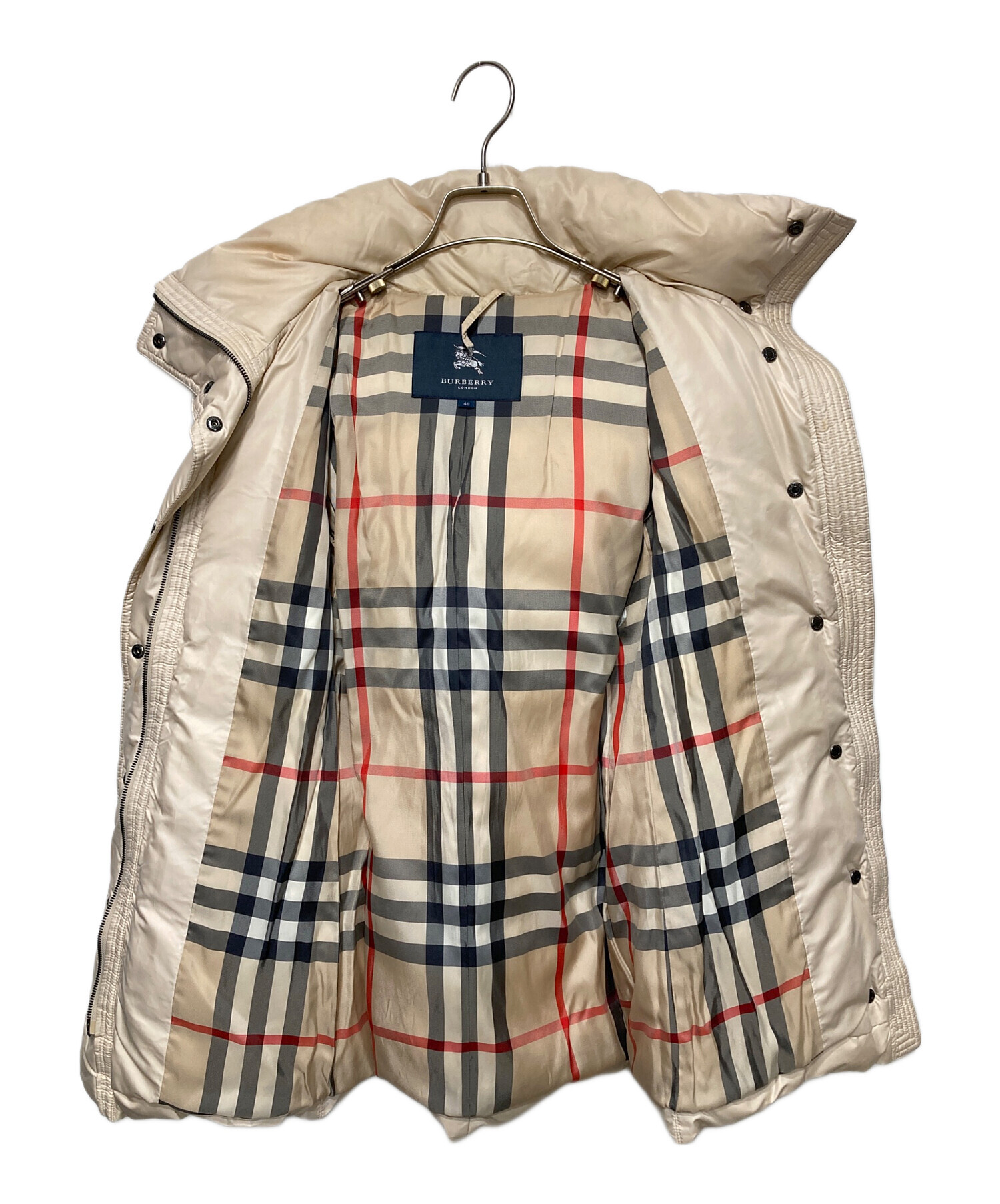 中古・古着通販】BURBERRY (バーバリー) ダウンコート ベージュ サイズ