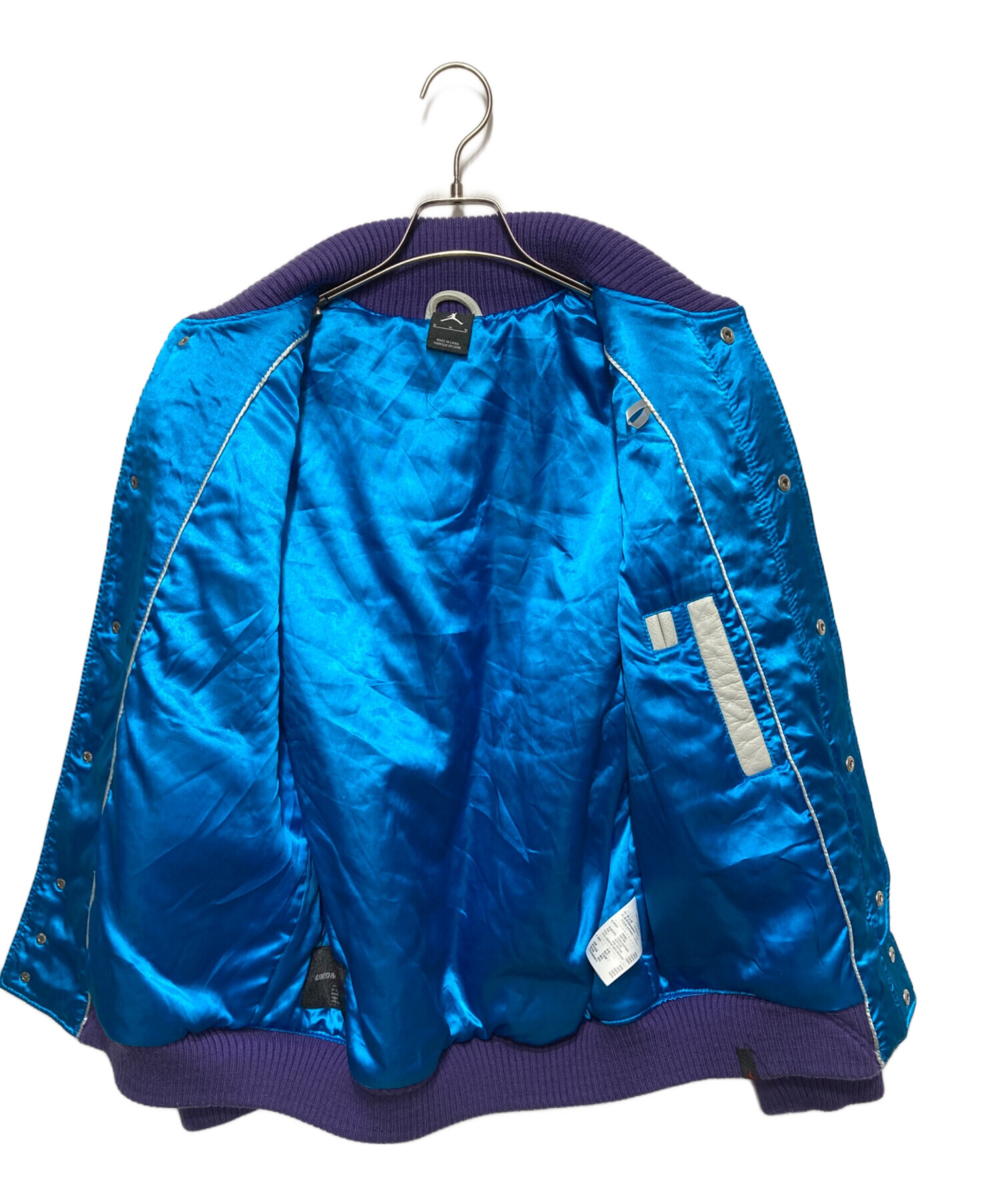 中古・古着通販】JORDAN (ジョーダン) アームレザースタジャン/PURPLE