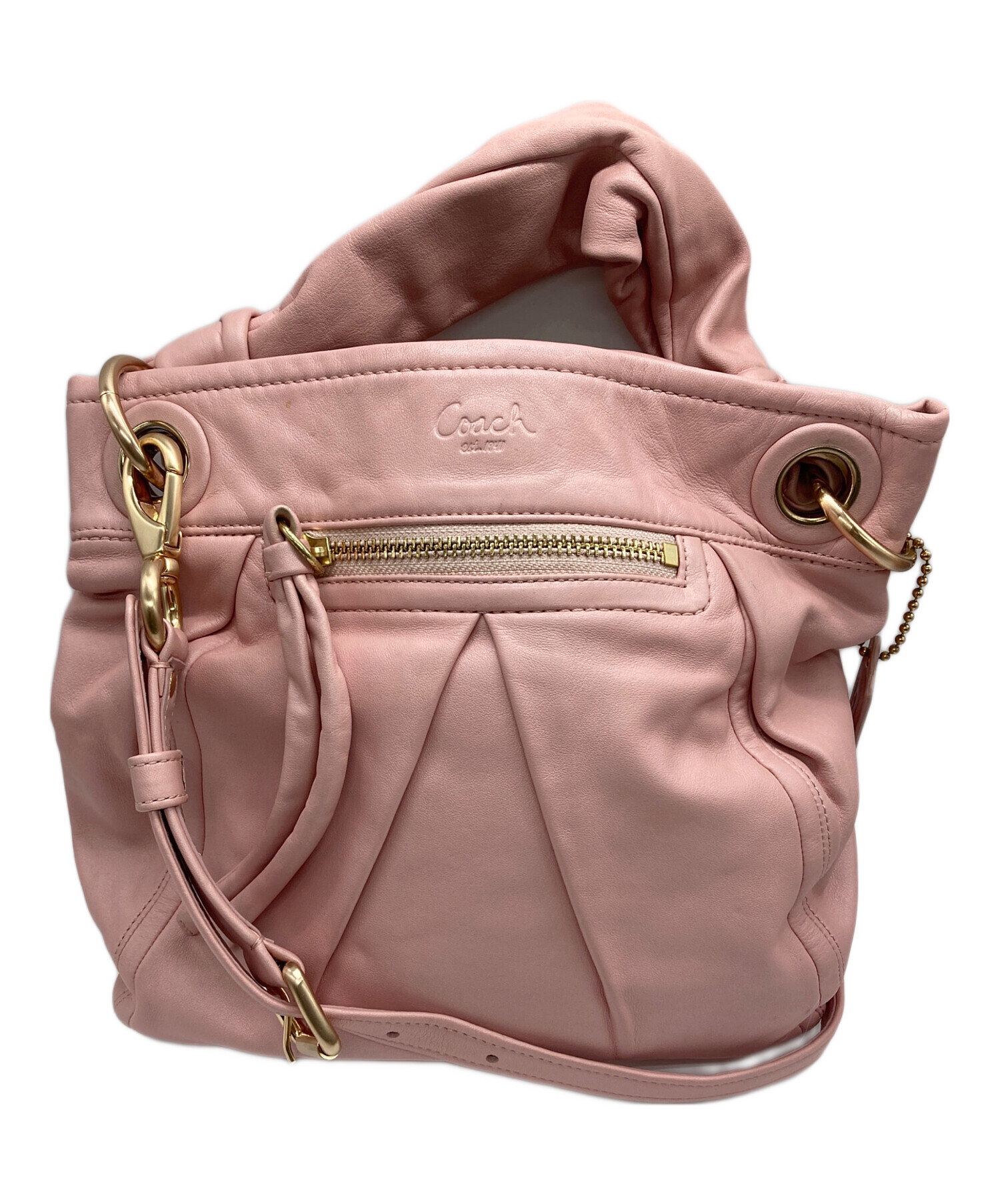 中古・古着通販】COACH (コーチ) 2WAYショルダーバッグ ピンク