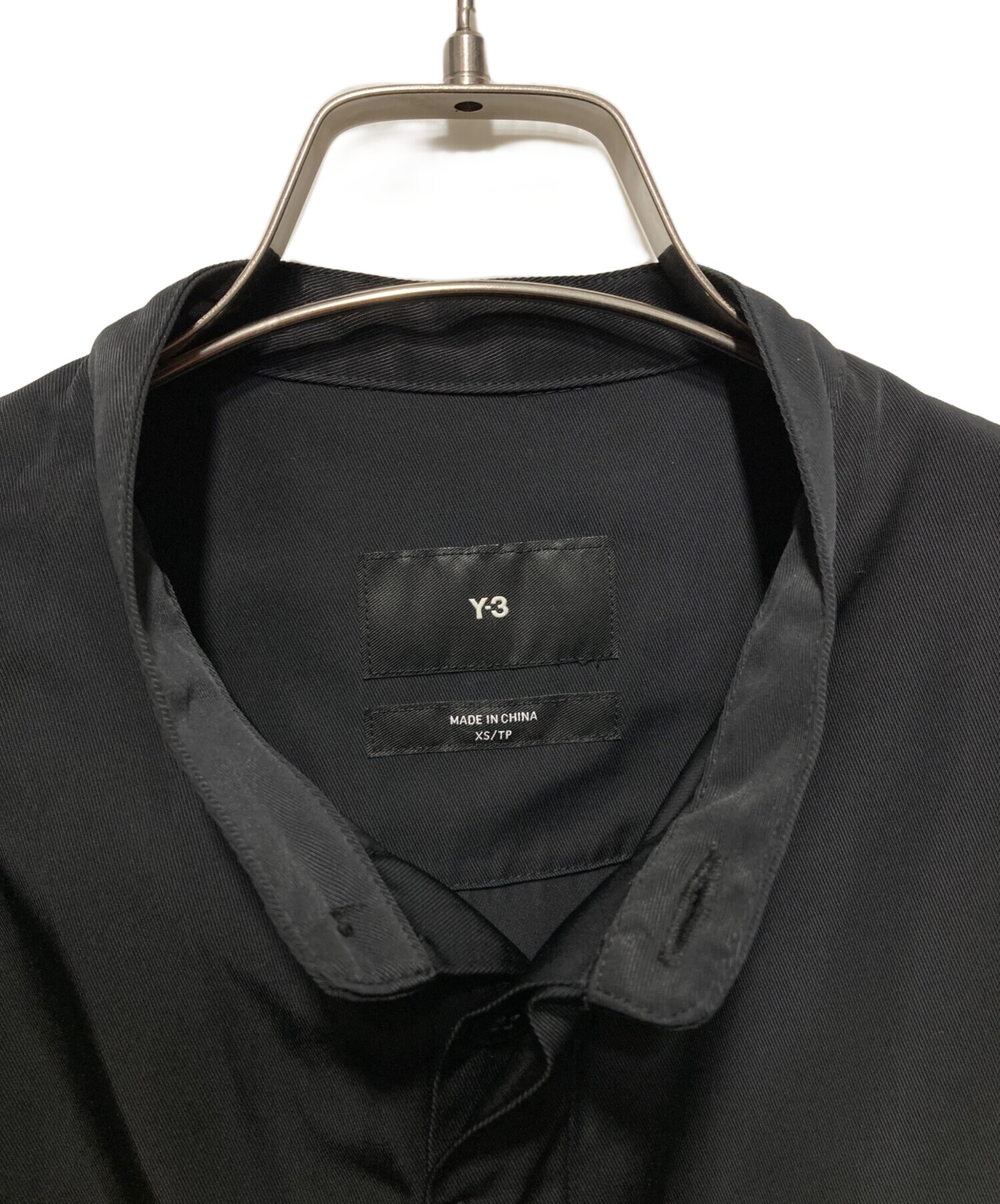 中古・古着通販】Y-3 (ワイスリー) NYL TWILL SHIRT ブラック サイズ 