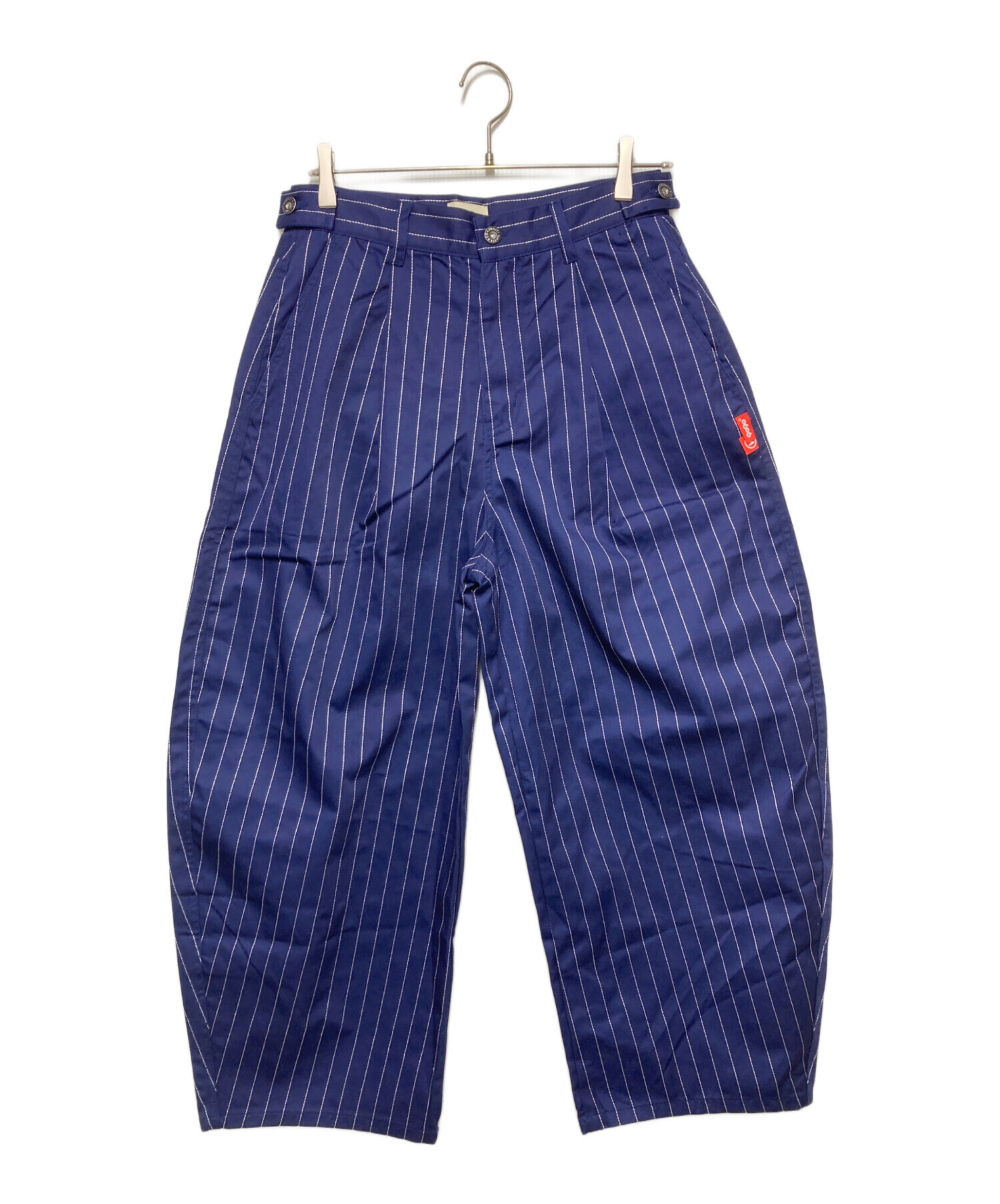 中古・古着通販】9090 (9090) Stripe Tuck Buggy Pants/ワークパンツ 