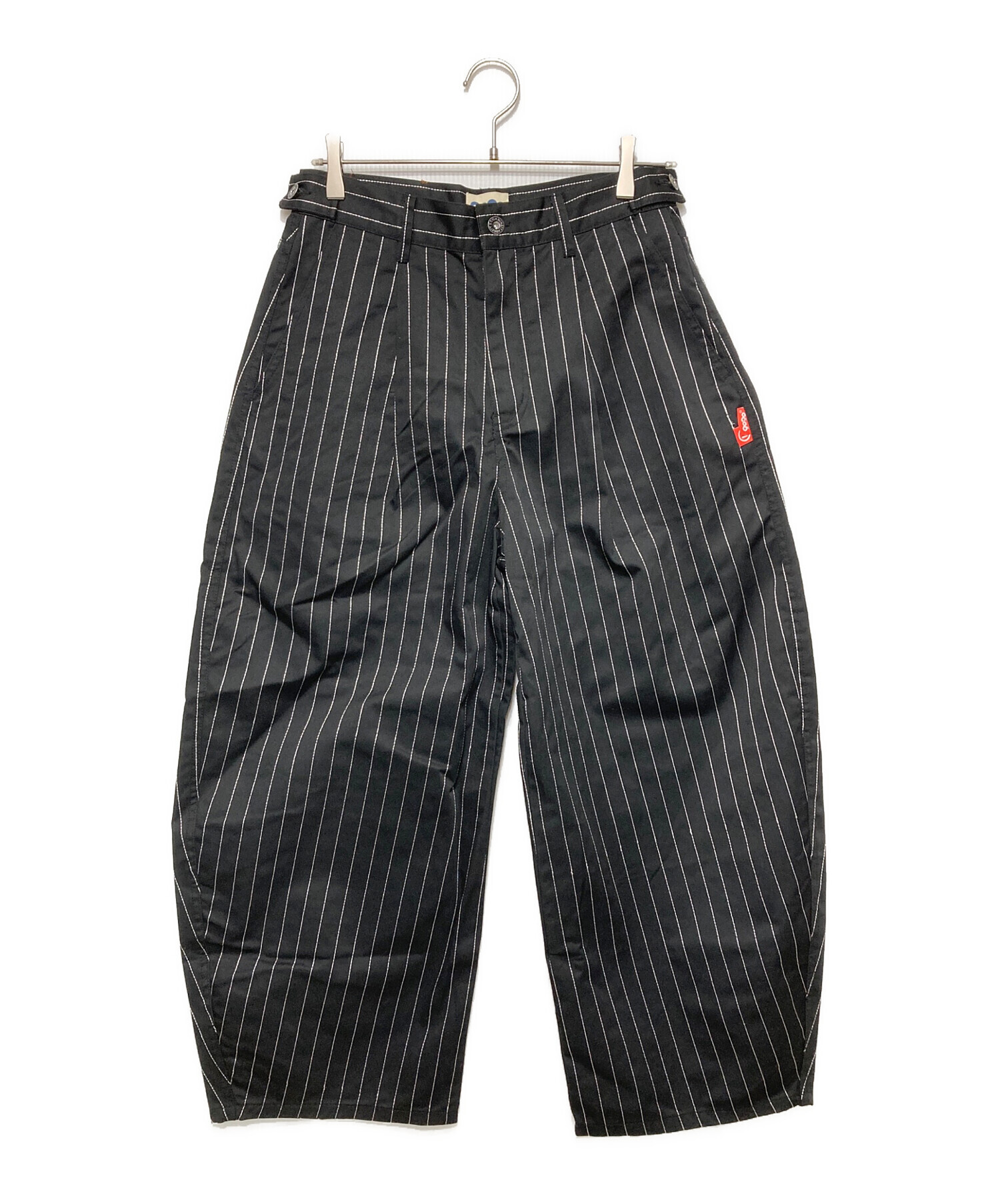 中古・古着通販】9090 (9090) Stripe Tuck Buggy Pants/ストライプ