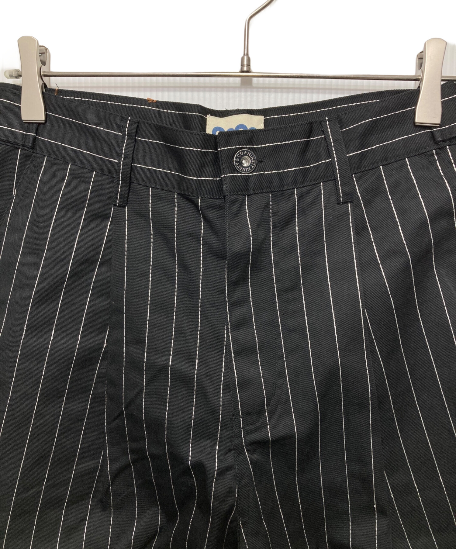 中古・古着通販】9090 (9090) Stripe Tuck Buggy Pants/ストライプ