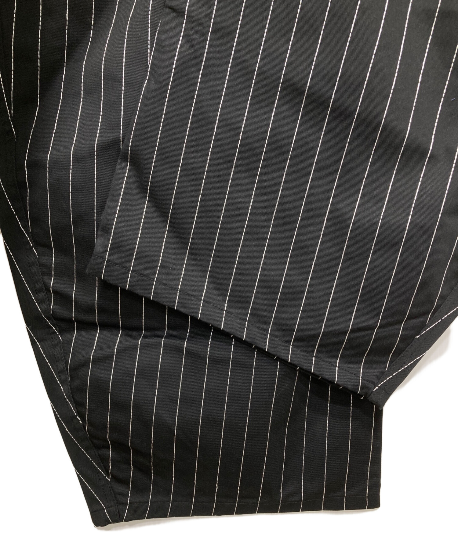 中古・古着通販】9090 (9090) Stripe Tuck Buggy Pants/ストライプ