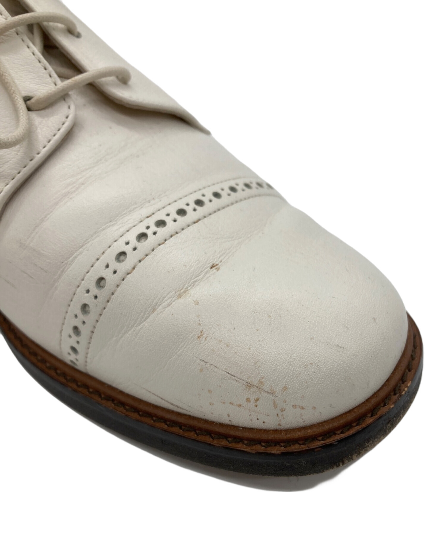 値下げ 新品未使用MARGARET HOWELL idea 白 革靴 中古・古着通販