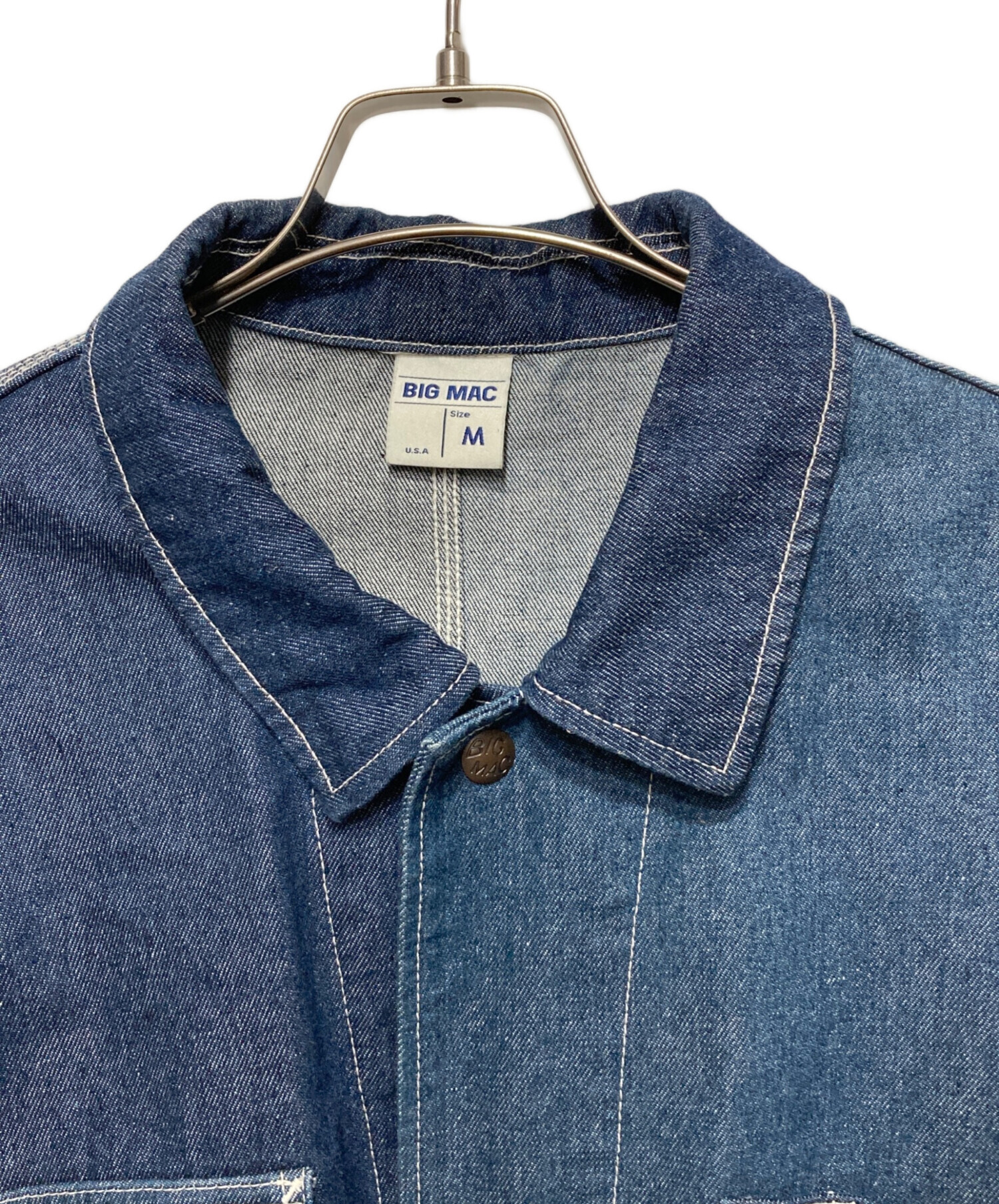 BIG MAC デニムカバーオール インディゴ Big Mac/80's Vintage Blanket Lined Denim Coverall Jacket（ビッグ