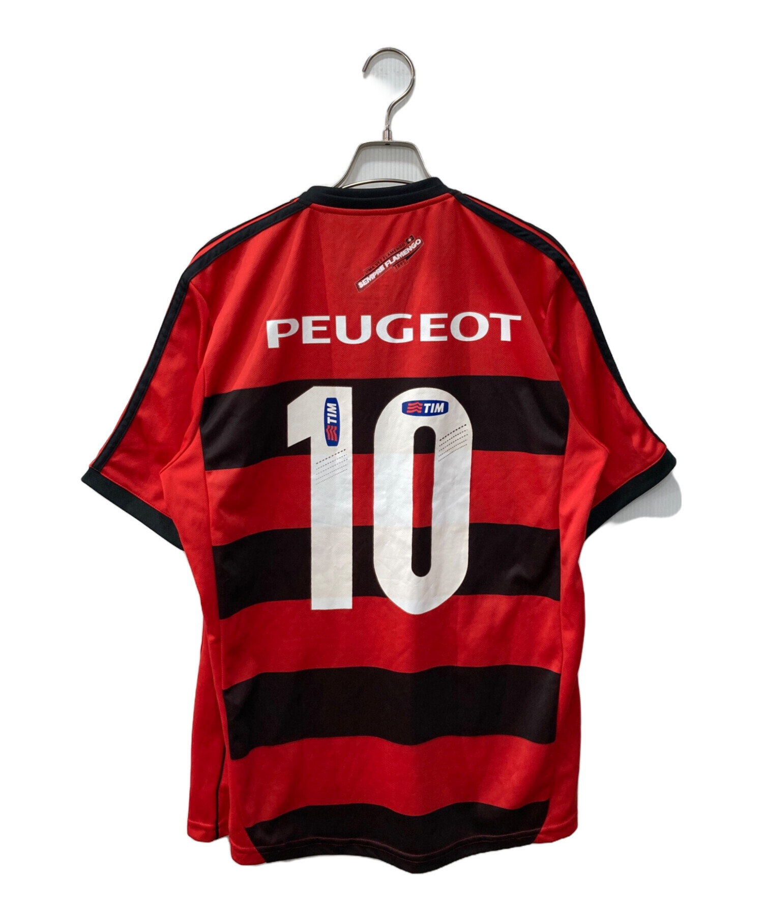 フラメンゴアディダス80年代サッカーユニフォーム Flamengo サイズM 中古・古着通販】adidas (アディダス) フラメンゴゲームシャツ