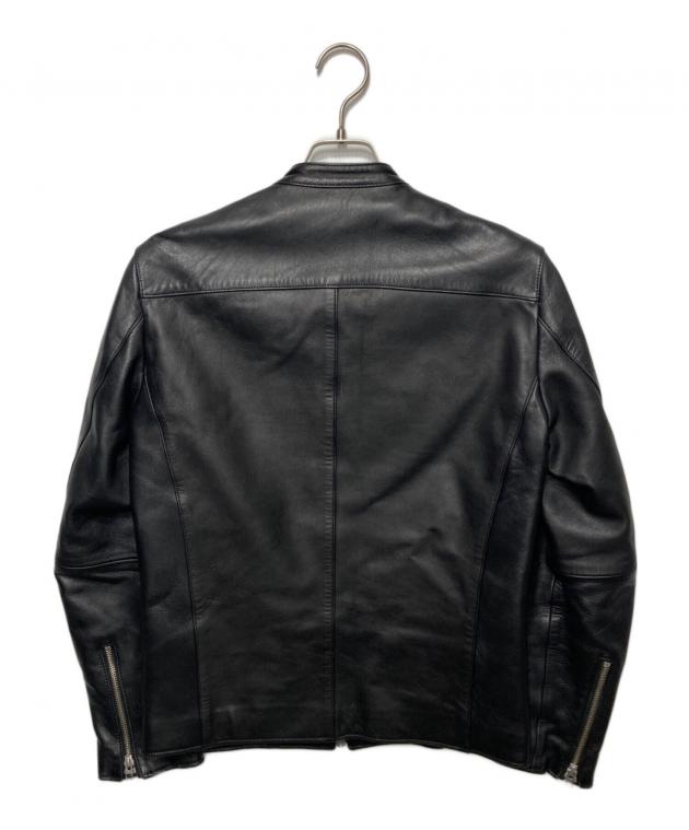 LIDnM リドム　レザージャケット　シングル　ラムレザー　Lサイズ　超美品 リドム ライダースジャケット レザージャケット Lサイズ LIDNM