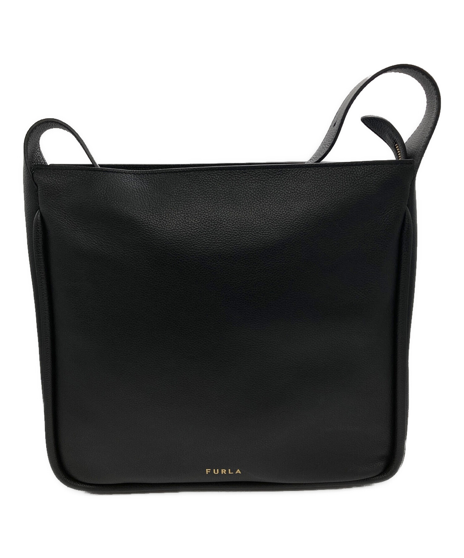 FURLA ブラック ショルダーバッグほぼ未使用！ 中古・古着通販】FURLA (フルラ) エステル ショルダーバッグ/トート