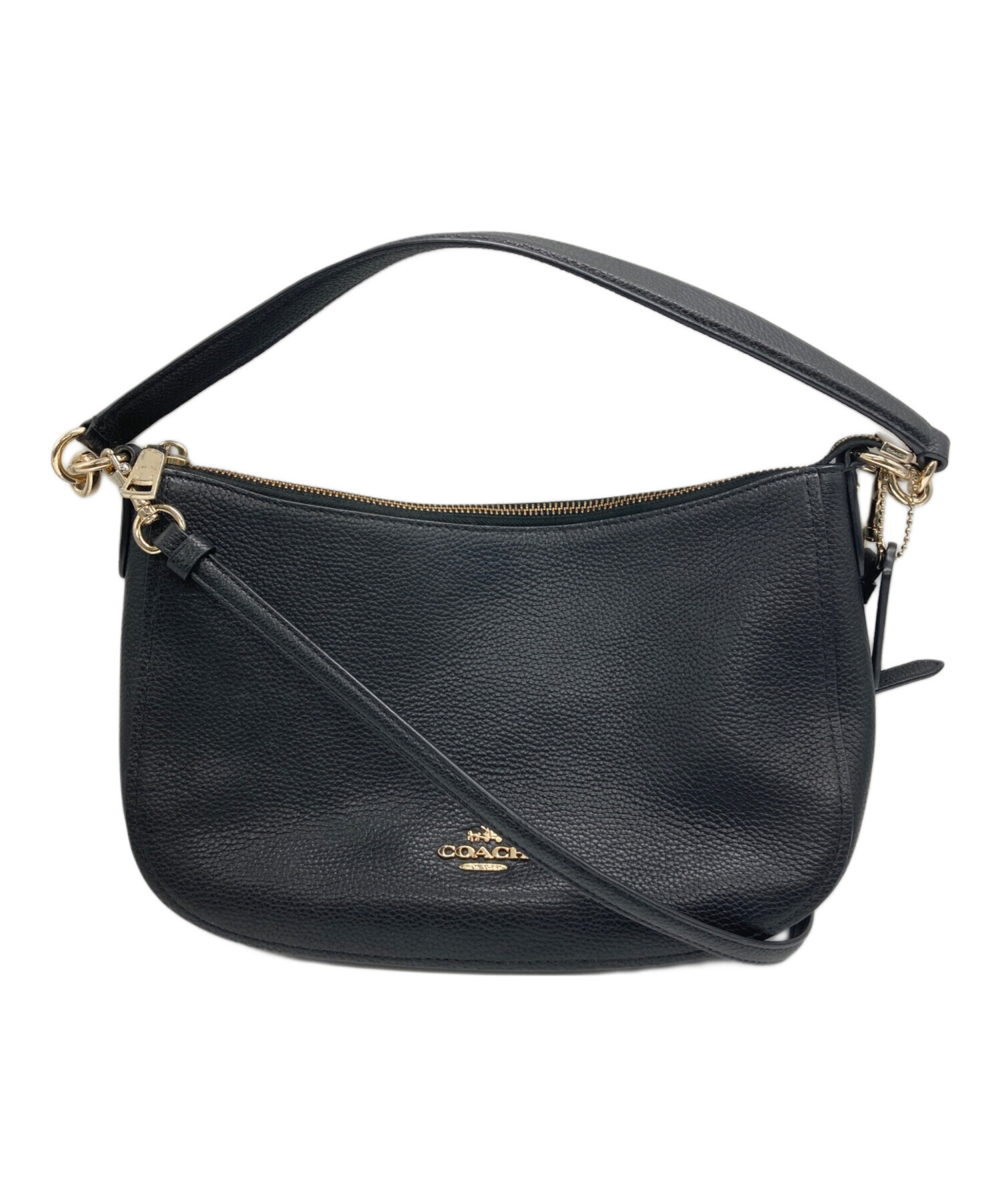 未使用★2WAYコーチショルダーバック 中古・古着通販】COACH (コーチ) 2WAYショルダーバッグ ブラック