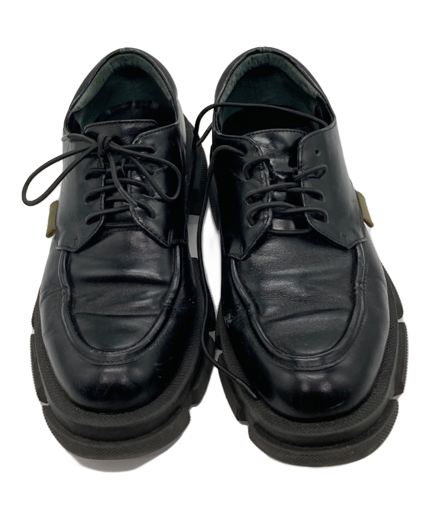 中古・古着通販】MANA (マナ) 厚底レースアップ・シューズ ブラック