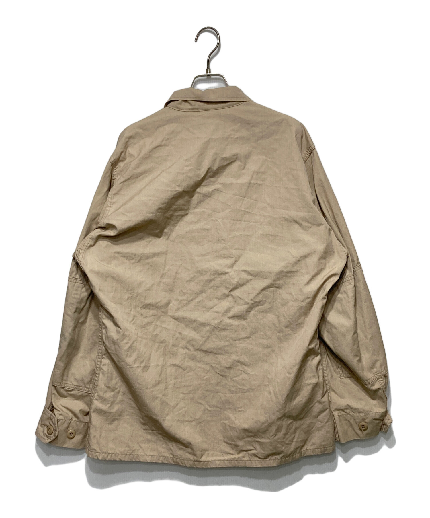 MILITARY ミリタリー ミリタリーブルゾン XL ベージュ 【古着】【中古】【送料無料】 中古・古着通販】US ARMY (ユーエスアーミー) コンバットJKT/BDU