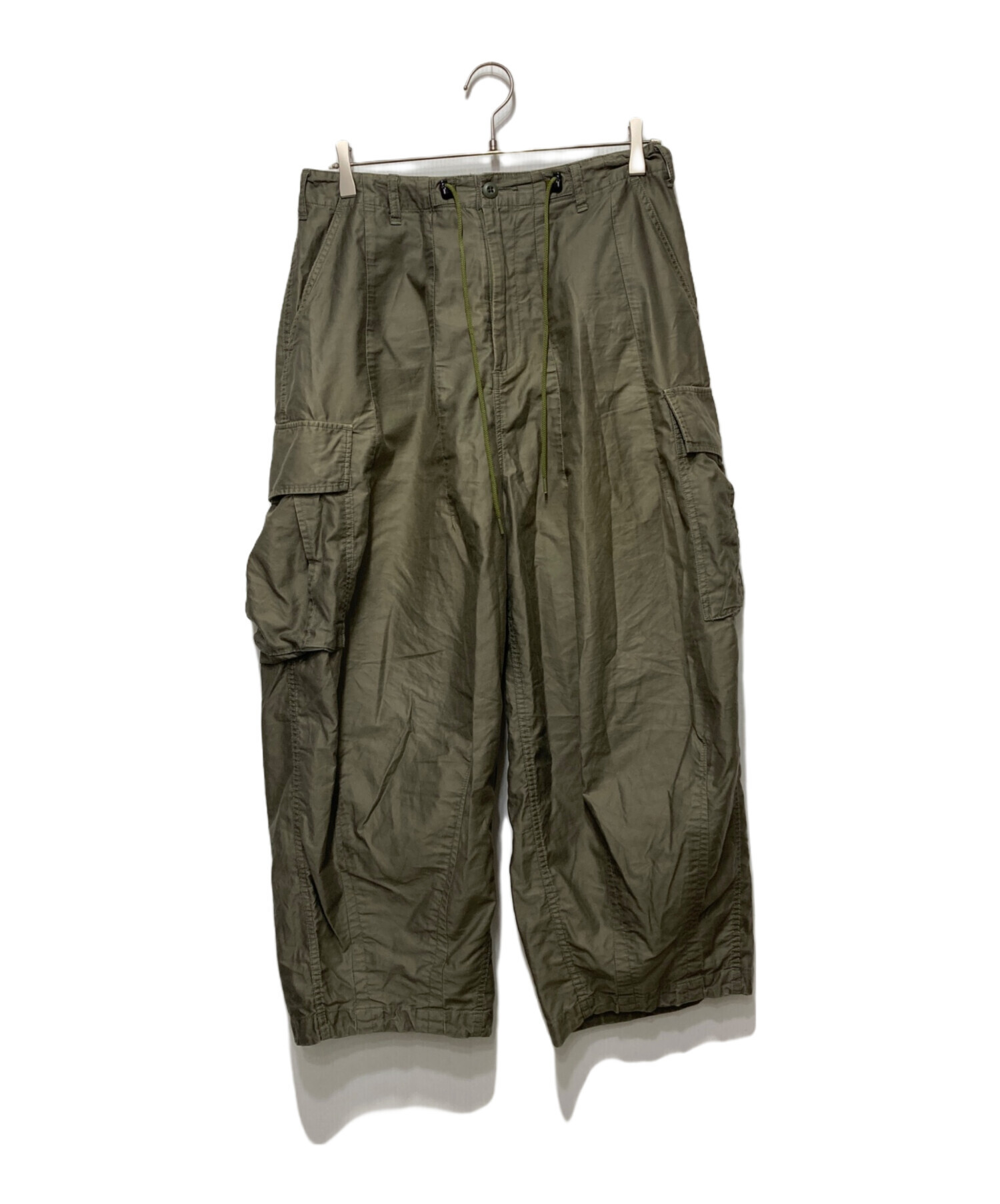 中古・古着通販】Needles (ニードルズ) ヒザデルパンツ カーキ サイズ