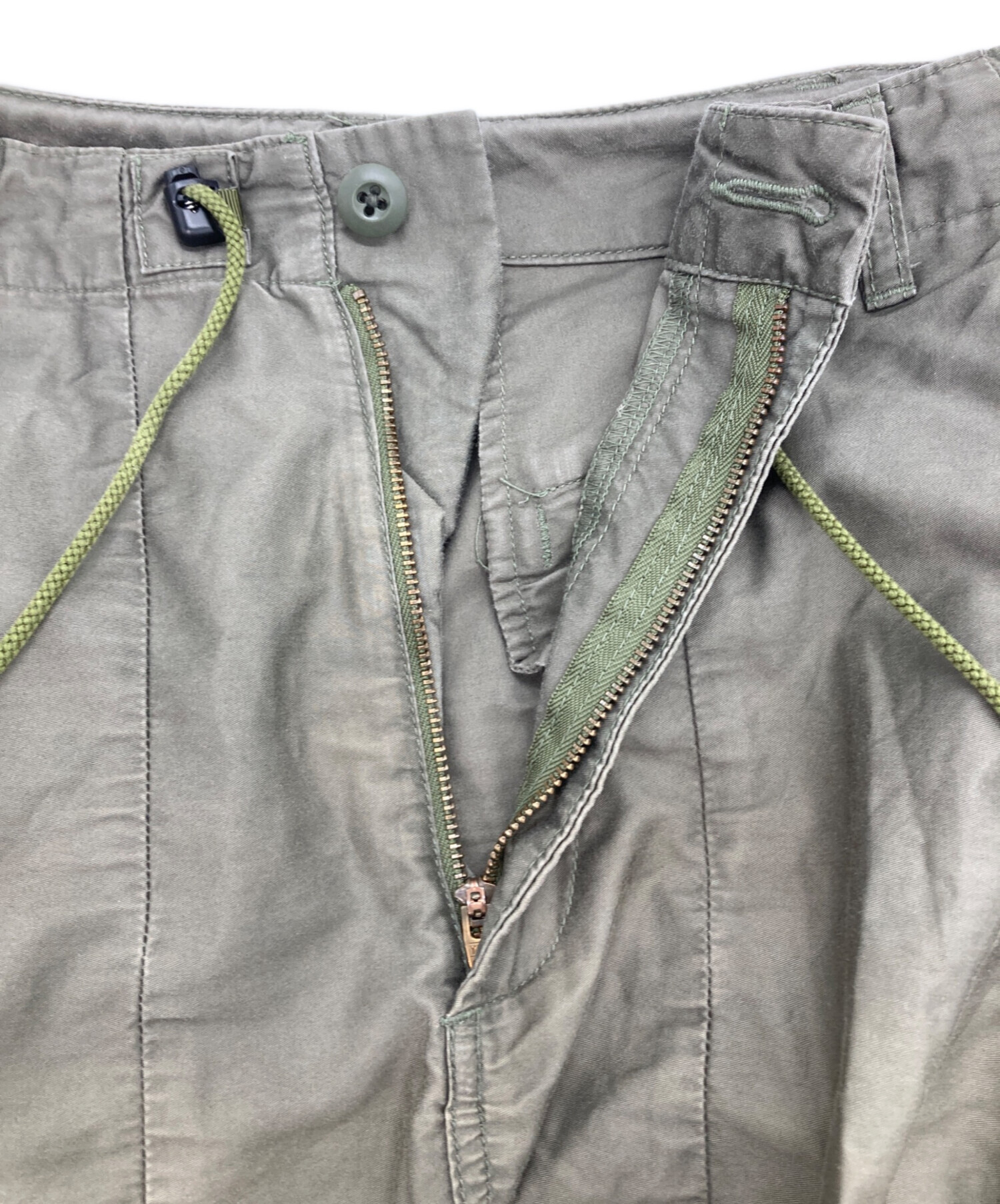 中古・古着通販】Needles (ニードルズ) ヒザデルパンツ カーキ サイズ