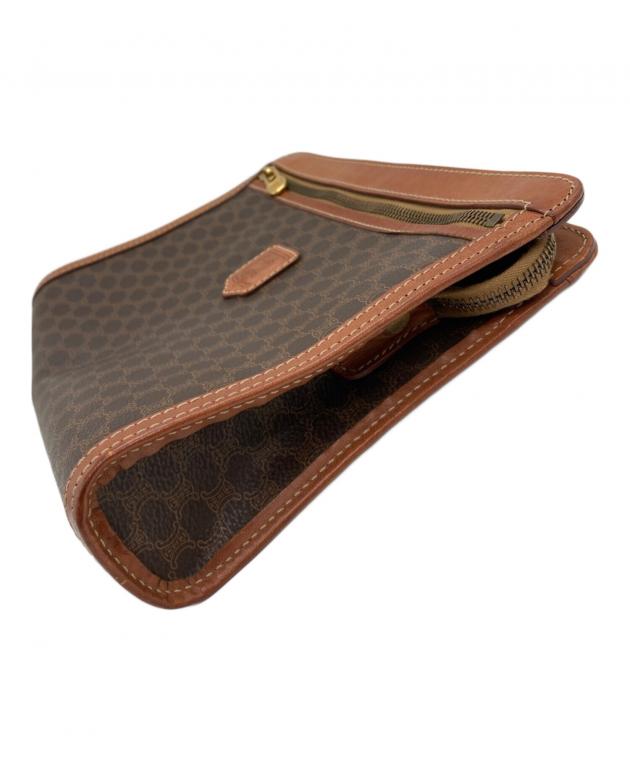 中古・古着通販】CELINE (セリーヌ) マカダム柄ポーチ ブラウン