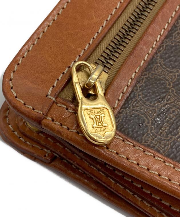 中古・古着通販】CELINE (セリーヌ) マカダム柄ポーチ ブラウン