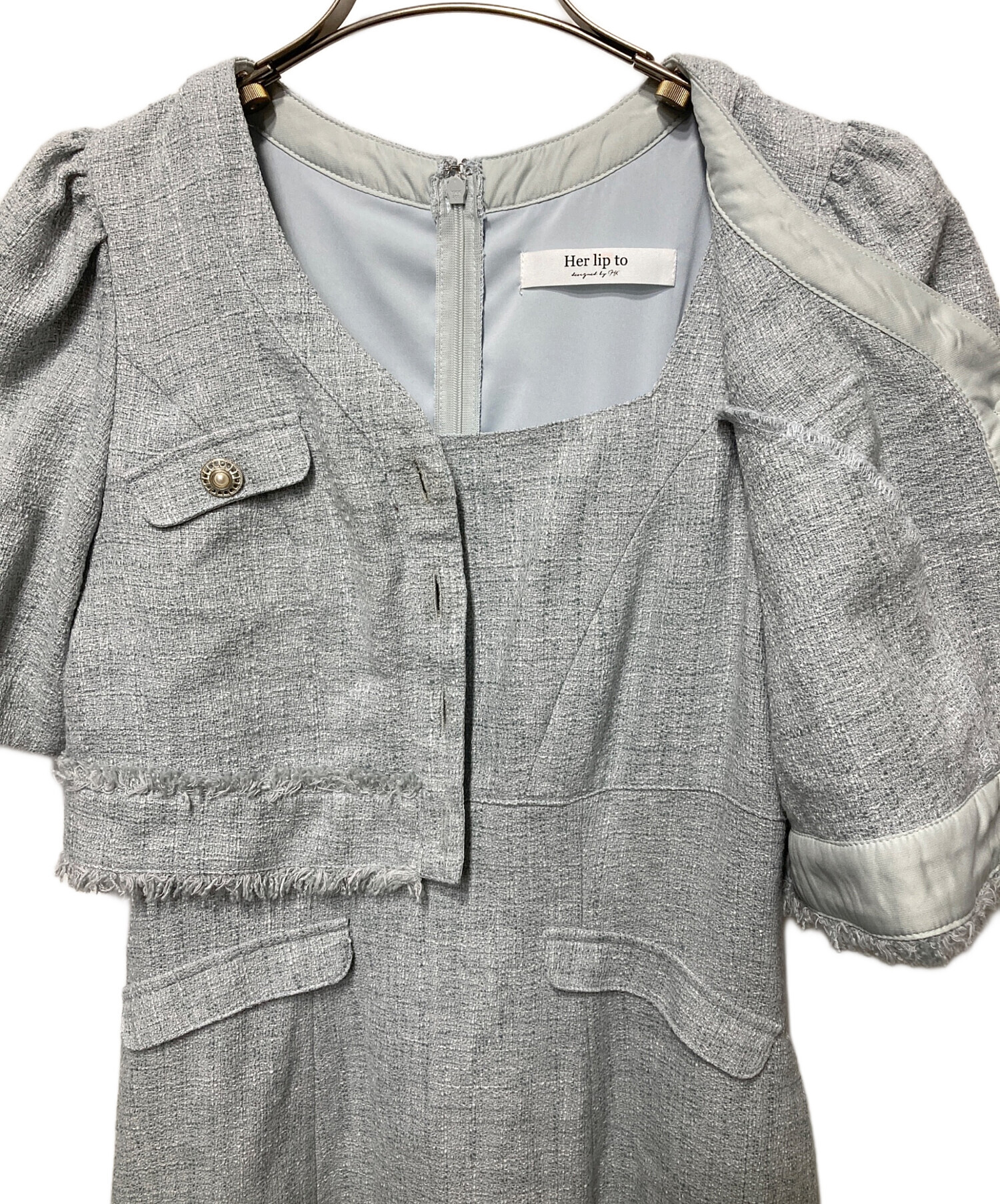 中古・古着通販】HER LIP TO (ハーリップトゥ) Robertson Tweed Long