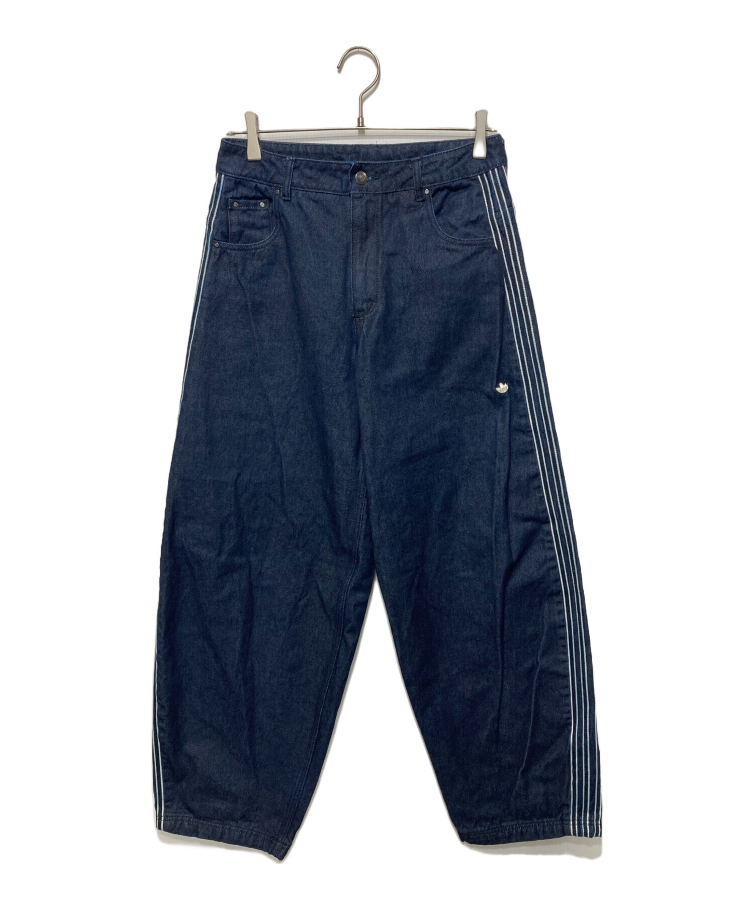 adidas originals トラックデニムパンツ 30inch 中古・古着通販】adidas (アディダス) ライントラックデニムパンツ