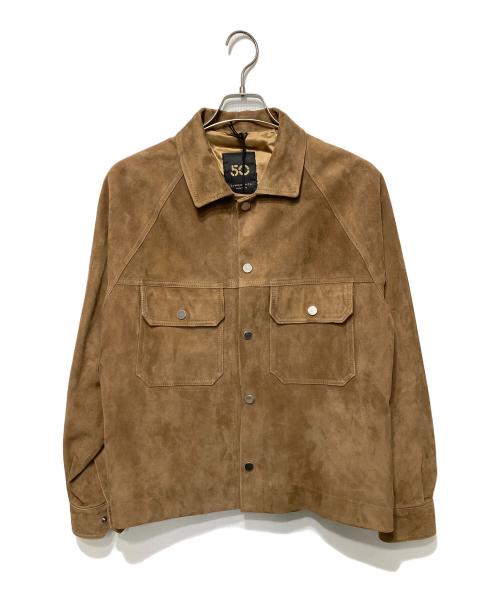 中古・古着通販】Cinquanta (チンクワンタ) スエードブルゾン ブラウン