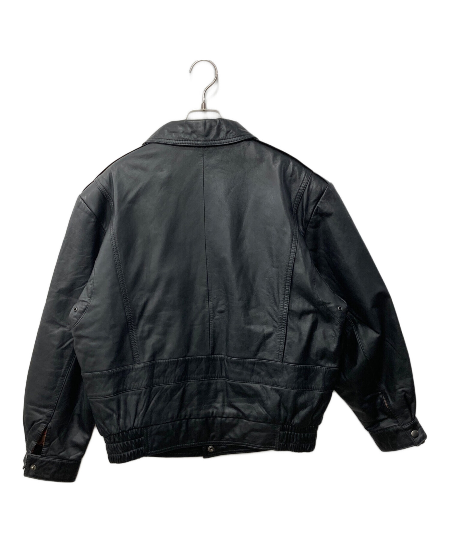中古・古着通販】DANIER (ダニエ) レザーボンバージャケット ブラック 