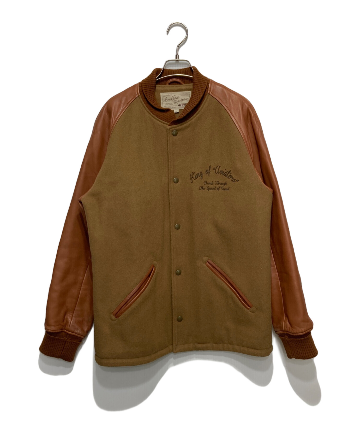 中古・古着通販】AVIREX (アヴィレックス) MELTON×LEATHER CAR COAT 