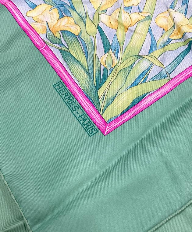 中古・古着通販】HERMES (エルメス) GIVERNY モネの庭/カレ90 グリーン