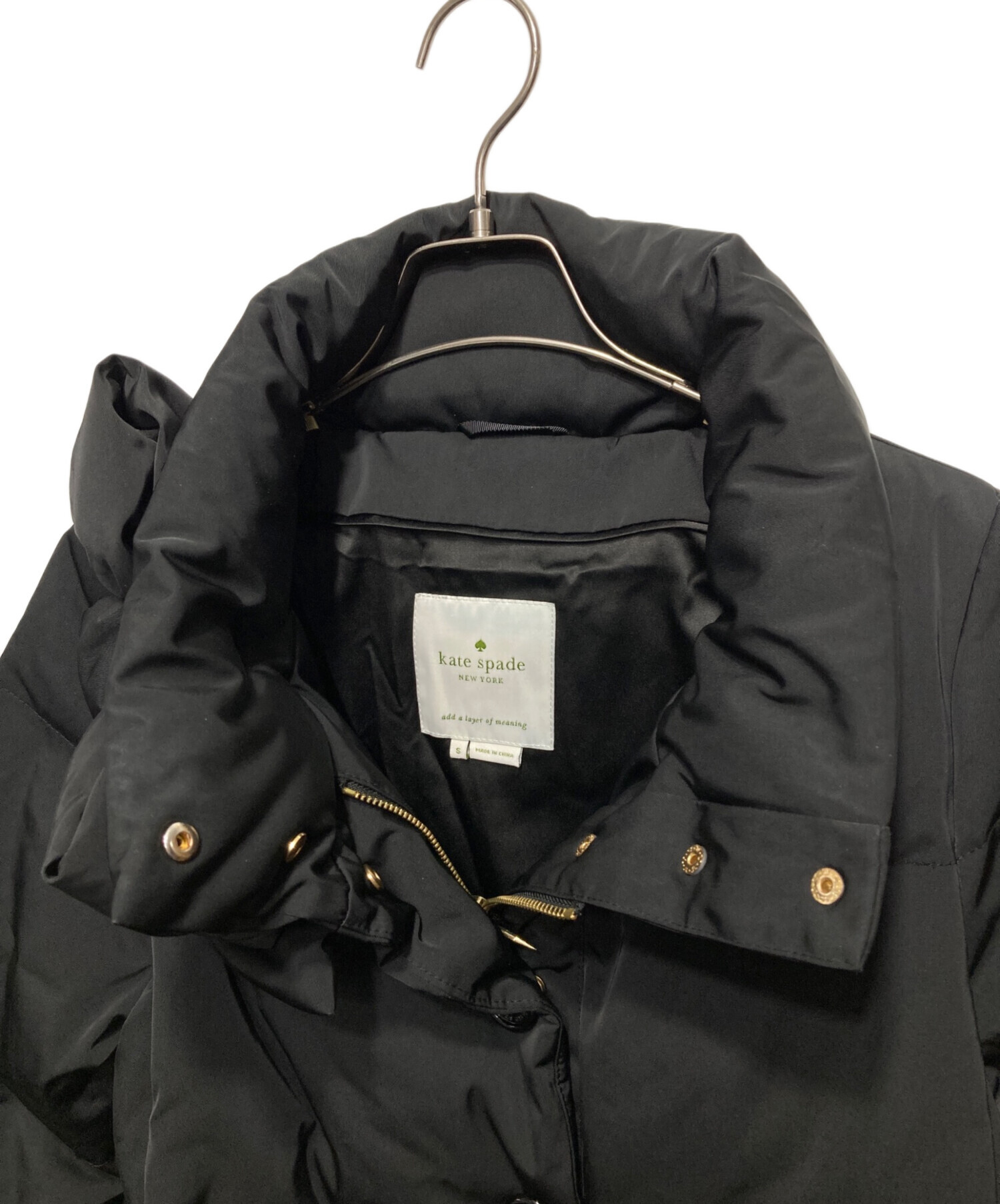 中古・古着通販】Kate Spade (ケイトスペード) ダウンコート ブラック 