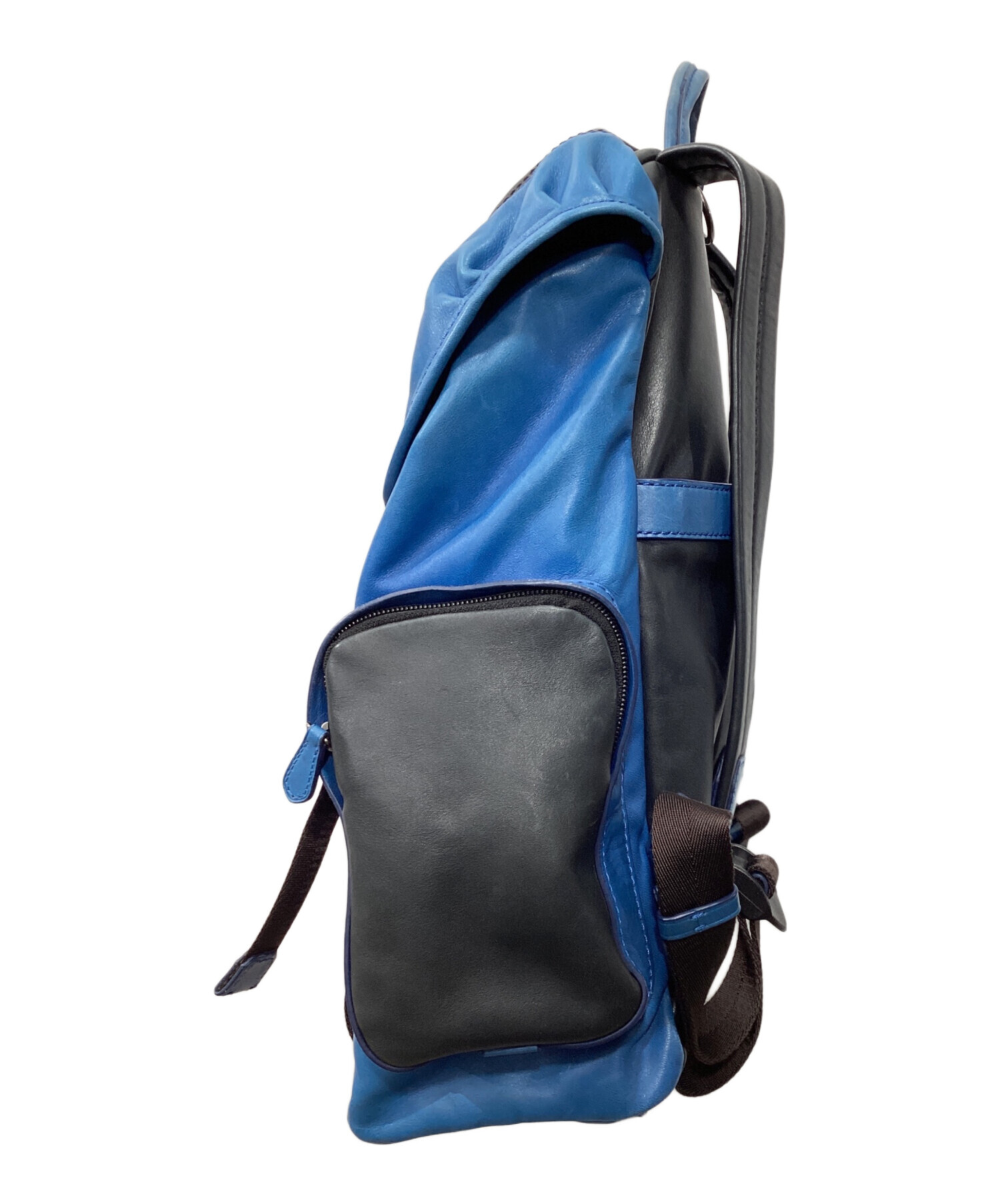 中古・古着通販】COACH (コーチ) レザーリュック ブルー｜ブランド