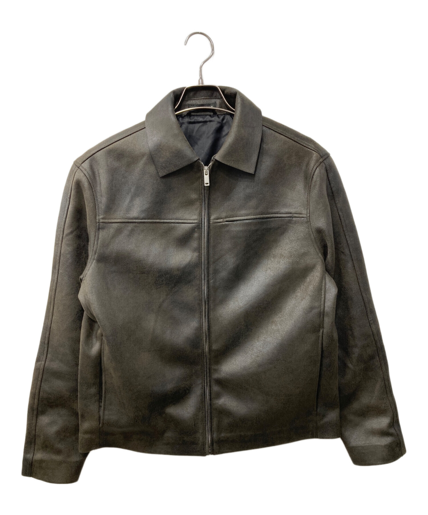中古・古着通販】ZARA (ザラ) ジップジャケット ブラウン サイズ:S 