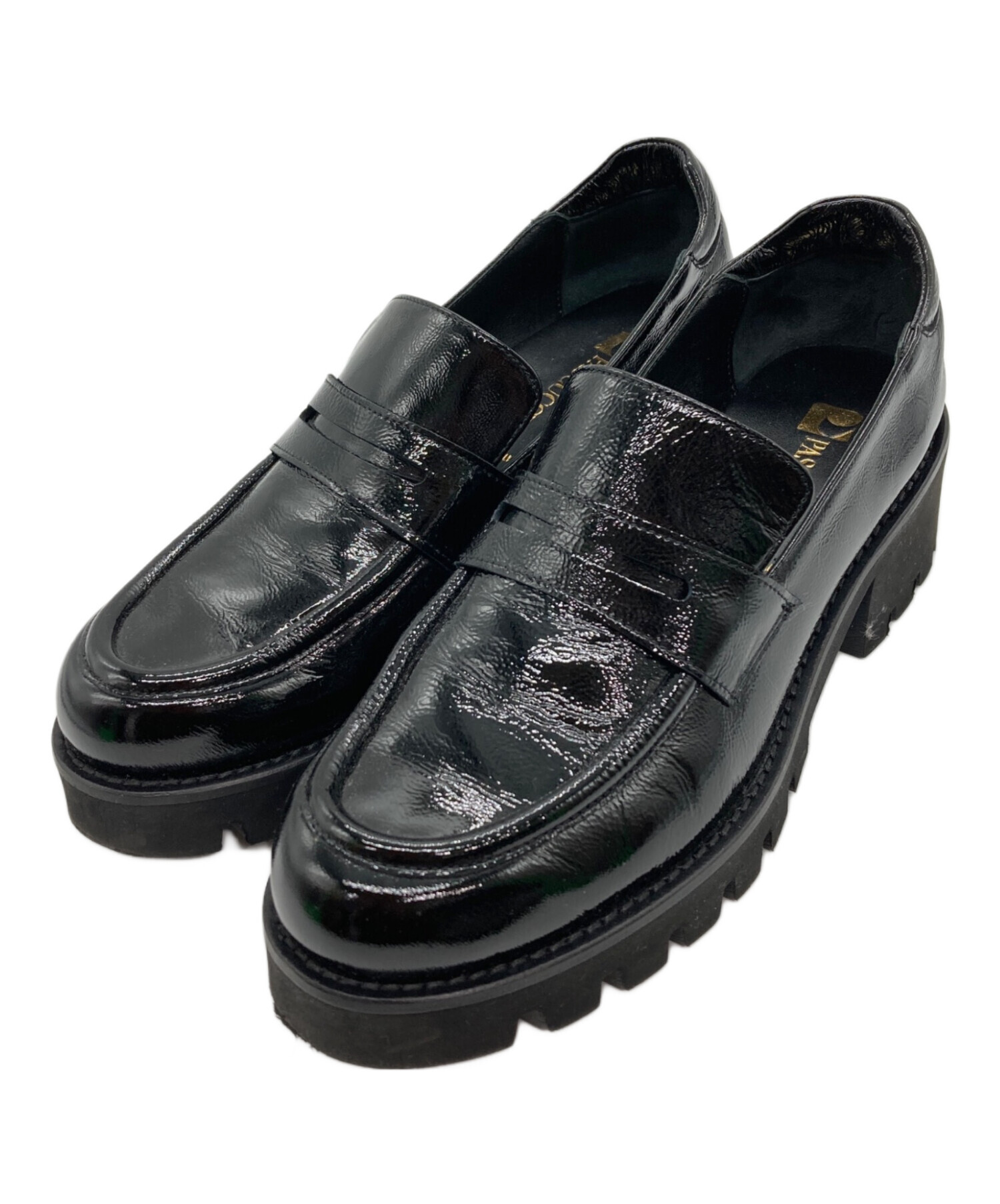 中古・古着通販】PASCUCCI (パスクッチ) 厚底ローファー ブラック 