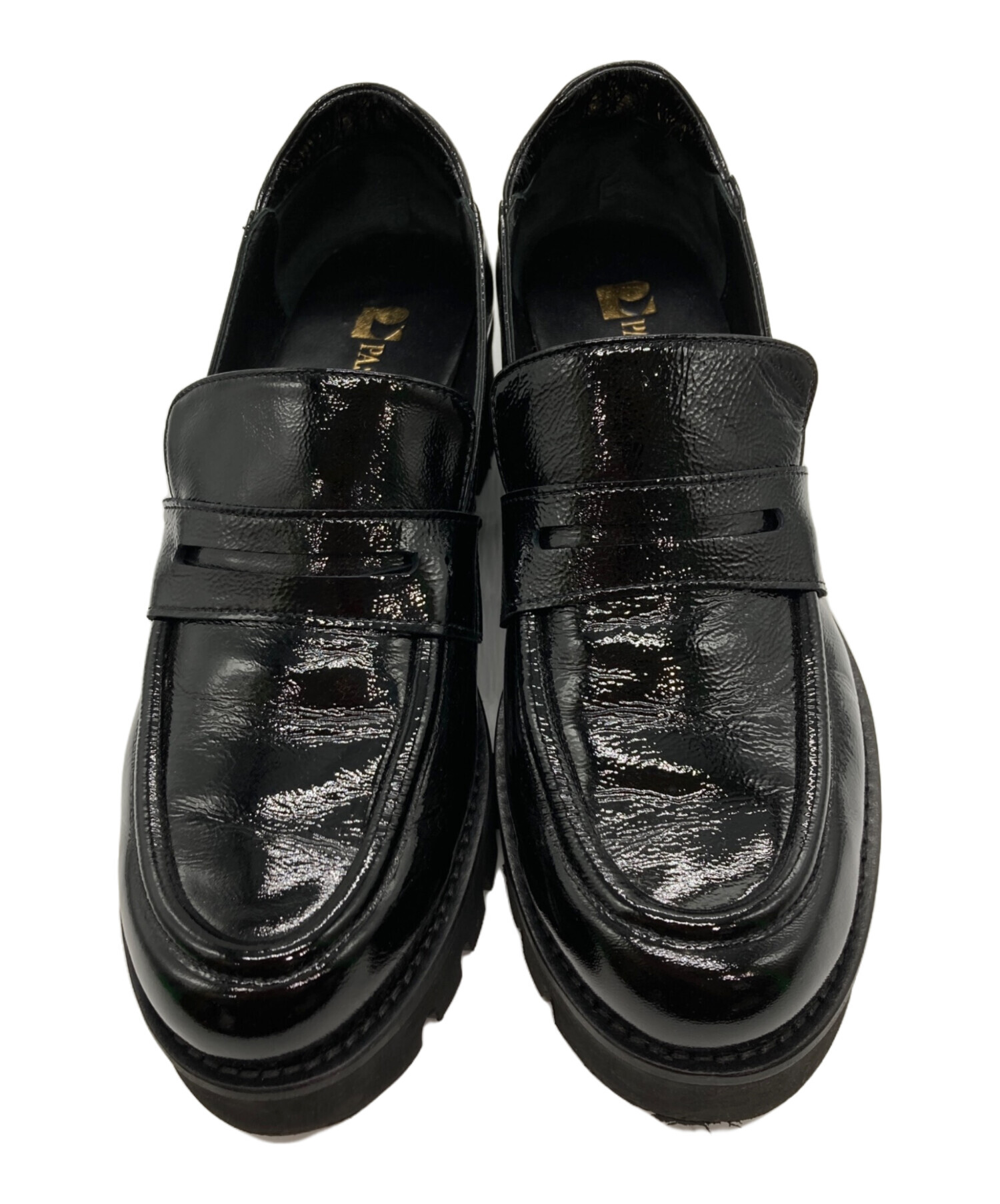 中古・古着通販】PASCUCCI (パスクッチ) 厚底ローファー ブラック 