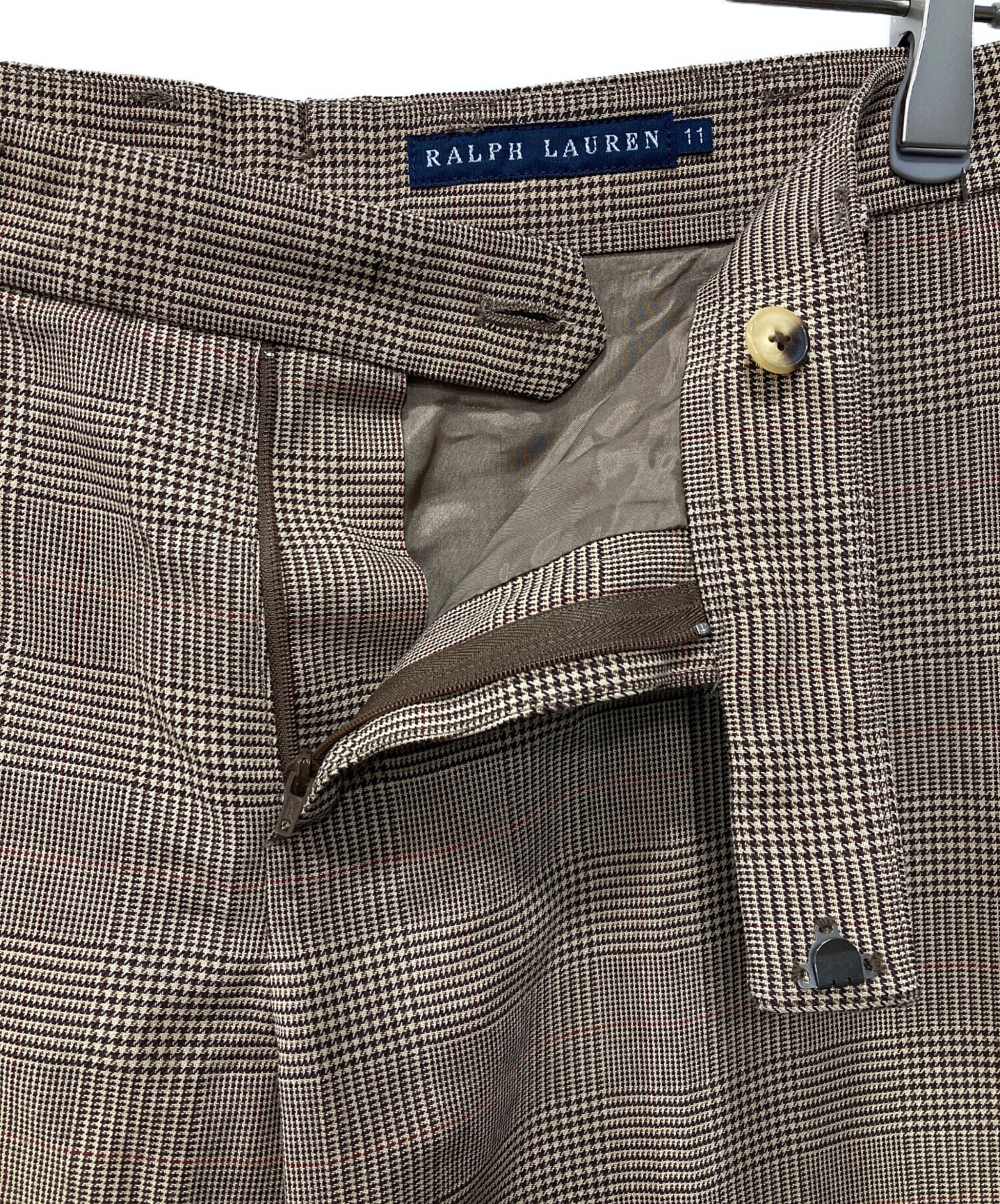 未使用 ラルフローレン フレアパンツ 脚長 ブーツカット ブラウン M 日本製 中古・古着通販】RALPH LAUREN (ラルフローレン) ブーツカットフレア