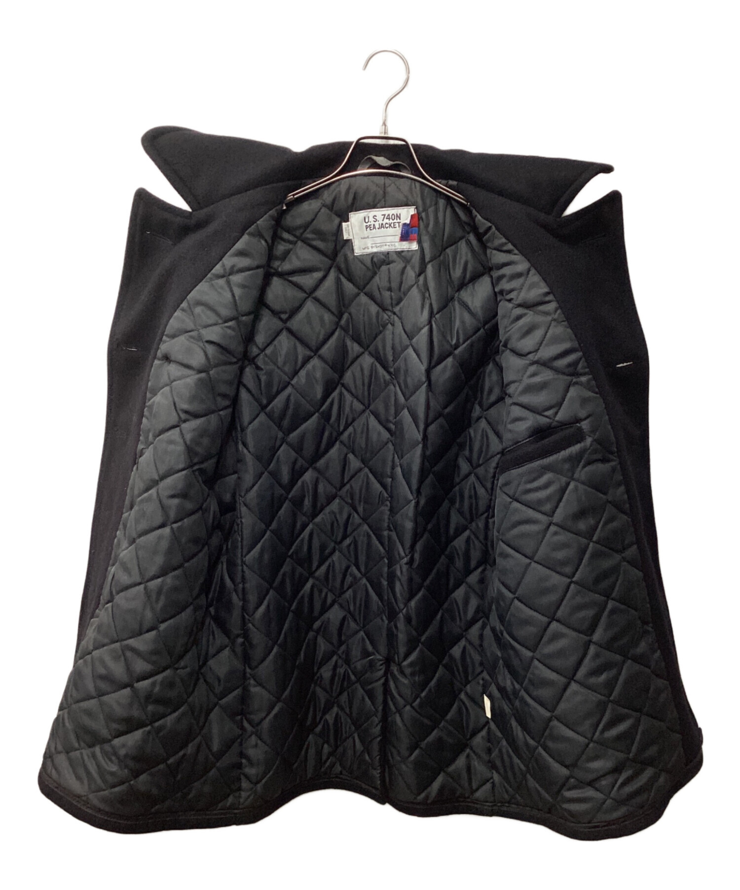 中古・古着通販】Schott (ショット) Pコート ブラック サイズ:38