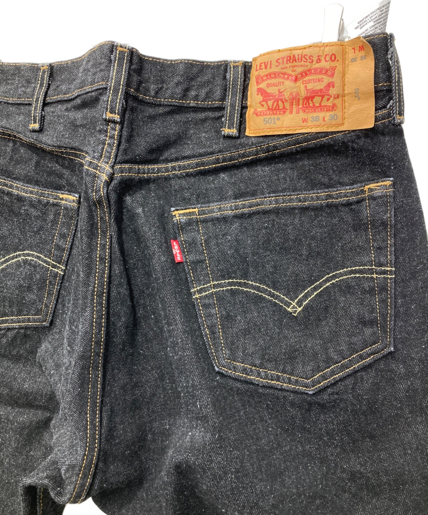 中古・古着通販】LEVI'S (リーバイス) 501ブラックデニム ブラック