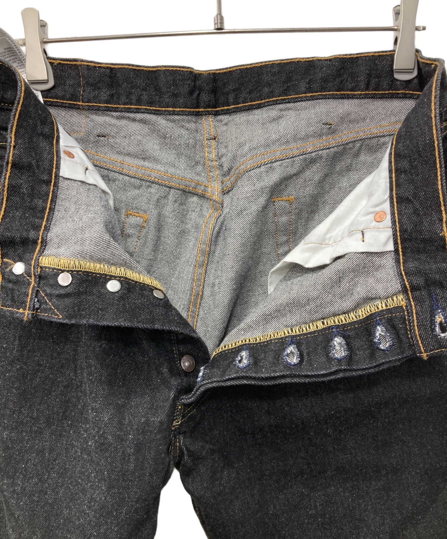 中古・古着通販】LEVI'S (リーバイス) 501ブラックデニム ブラック