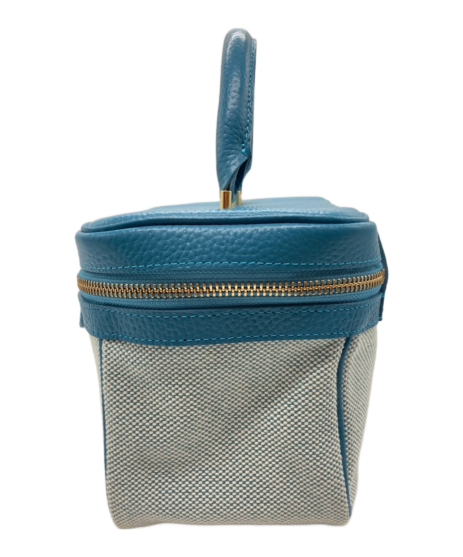 中古・古着通販】ch!iii (チー) キャンバスバニティBAG スカイブルー 