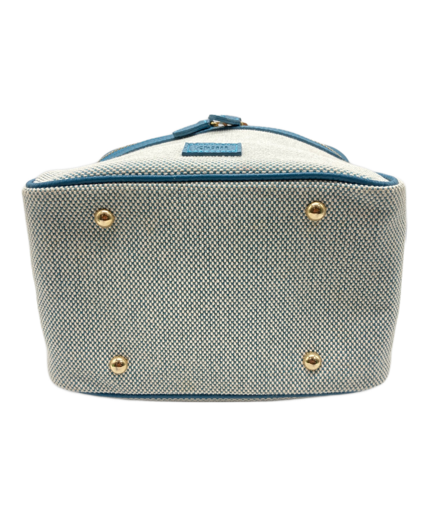 中古・古着通販】ch!iii (チー) キャンバスバニティBAG スカイブルー 