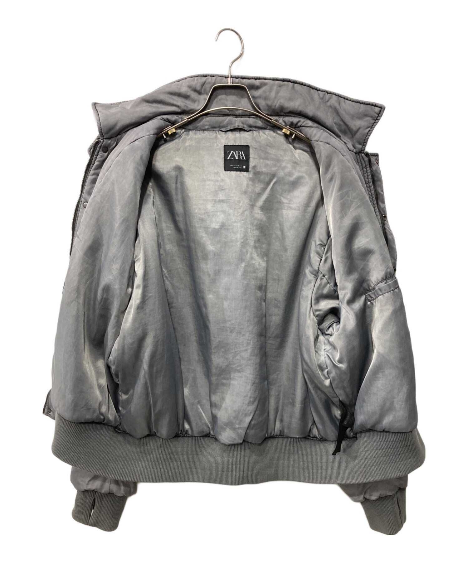 中古・古着通販】ZARA (ザラ) フライトジャケット グレー サイズ:L 