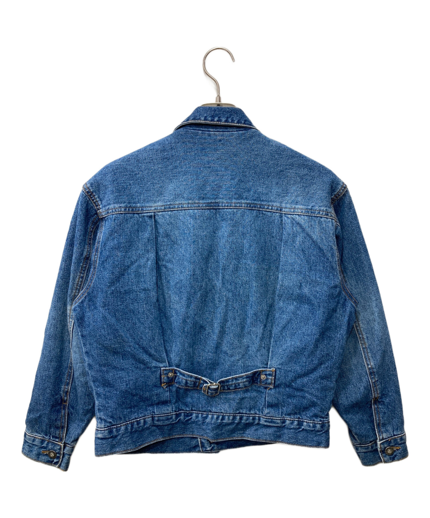 90s GUESS ゲス デニム ブラウス シャツ 変形デザイン インディゴ Lサイズ レディース 古着 Y2K ギャル GUESS JEANS CLASSIC Long-Sleeve Denim Shirt デニムシャツ | GUESS
