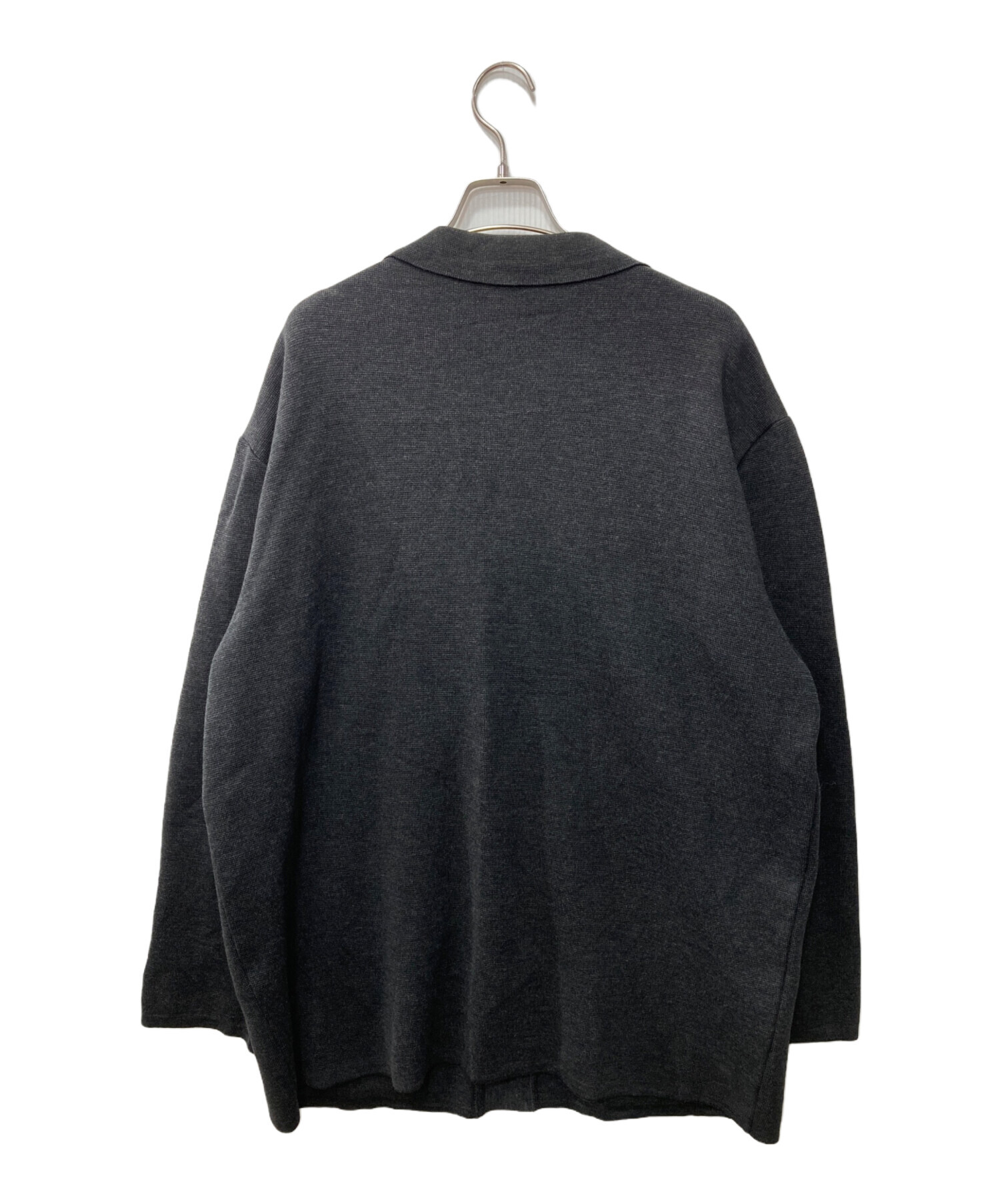 中古・古着通販】LACOSTE (ラコステ) ニットジャケット グレー サイズ 