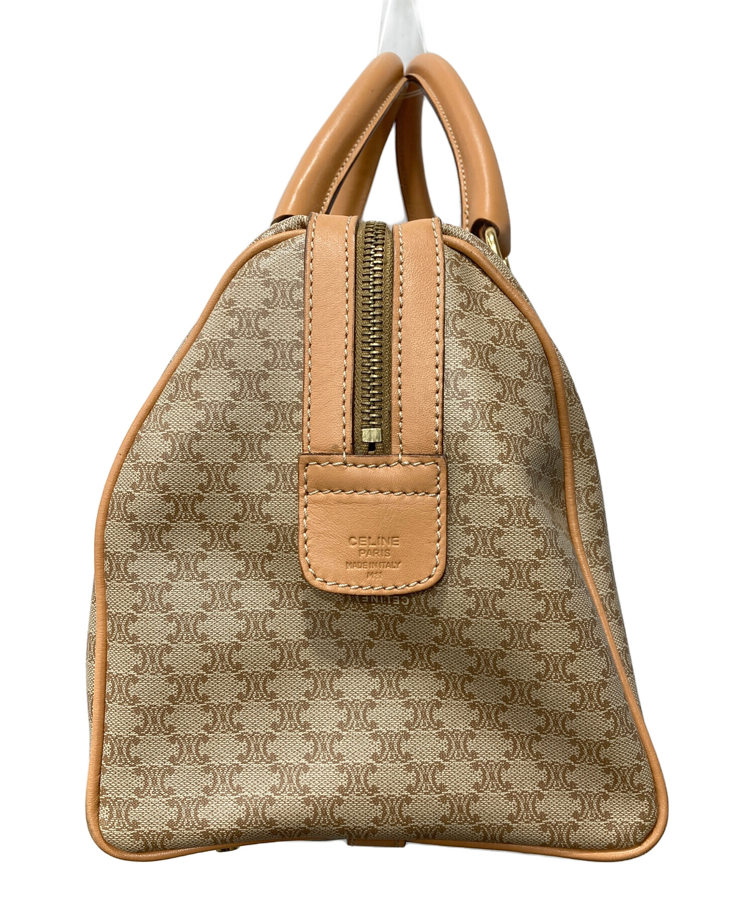 中古・古着通販】OLD CELINE (セリーヌ) マカダムミニボストンバッグ 中古・古着通販】OLD CELINE (セリーヌ) マカダムミニボストンバッグ