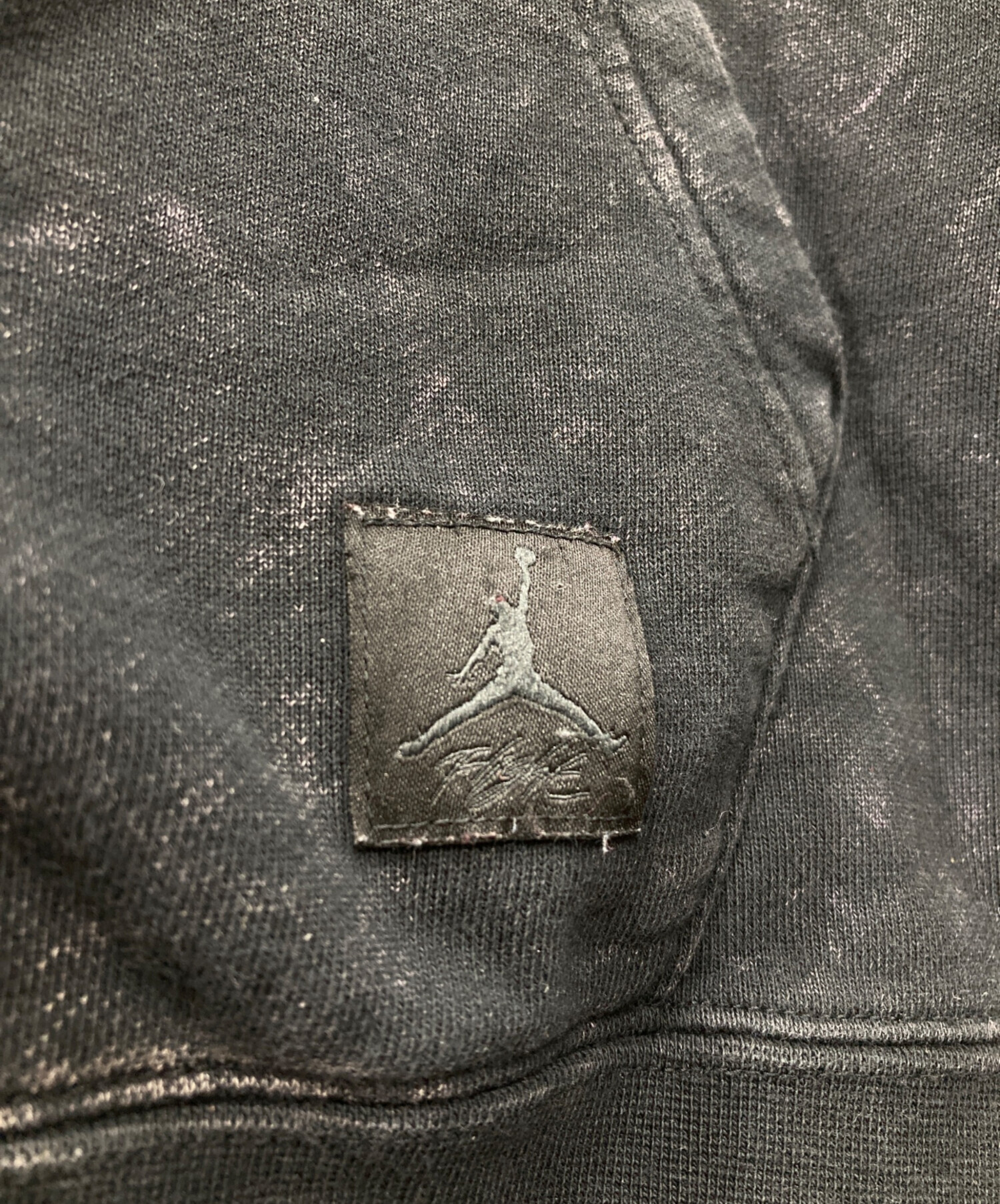 中古・古着通販】JORDAN (ジョーダン) ダメージ加工パーカー ブラック 