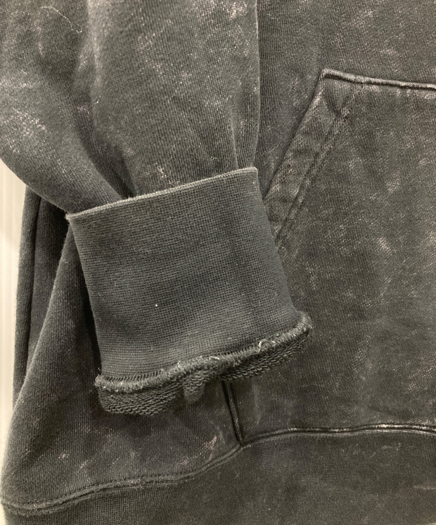 中古・古着通販】JORDAN (ジョーダン) ダメージ加工パーカー ブラック