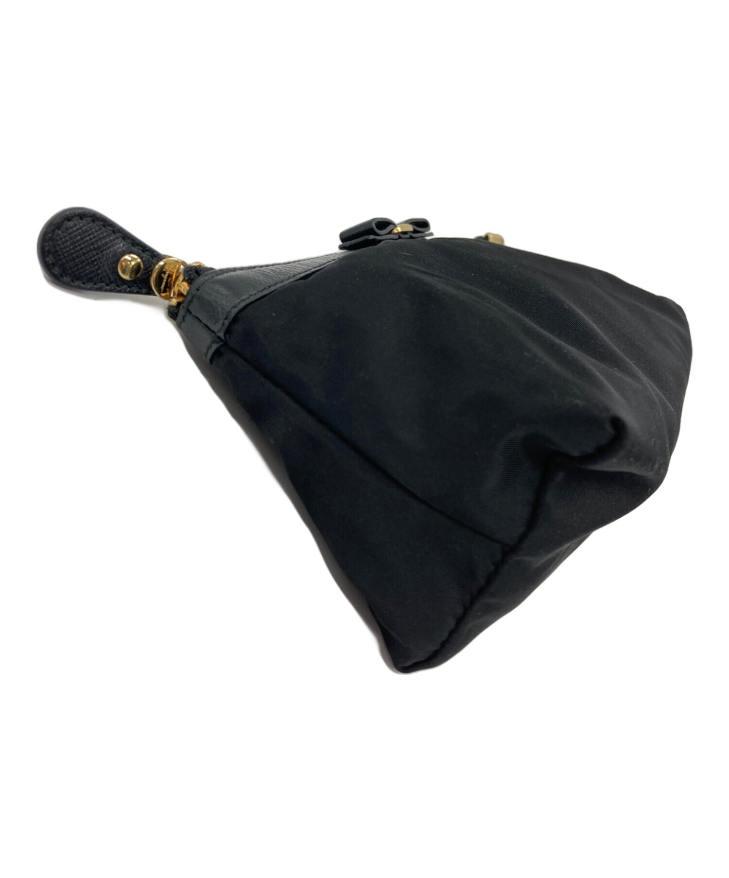 フェラガモ　ポーチ　黒　レザー　Salvatore Ferragamo 中古・古着通販】Salvatore Ferragamo (サルヴァトーレ フェラガモ