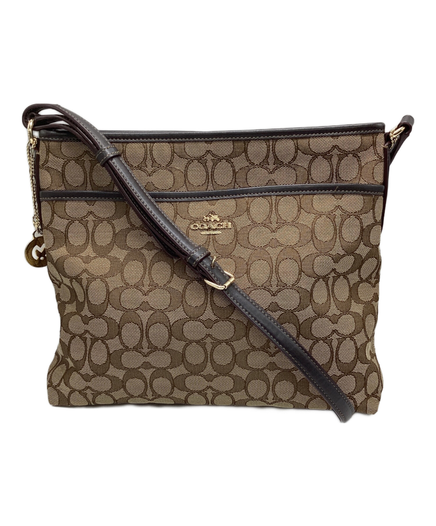 中古・古着通販】COACH (コーチ) ショルダーバッグ ブラウン｜ブランド