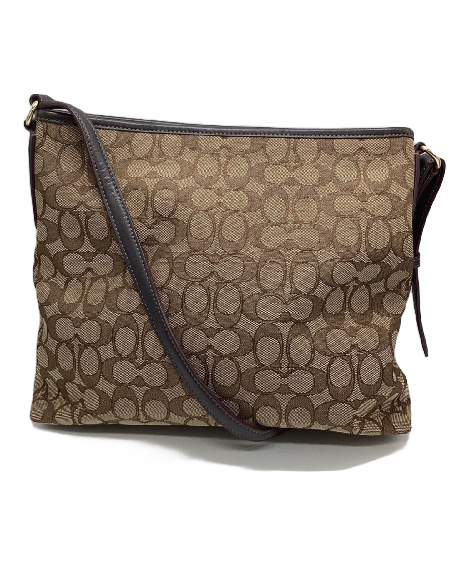 中古・古着通販】COACH (コーチ) ショルダーバッグ ブラウン｜ブランド