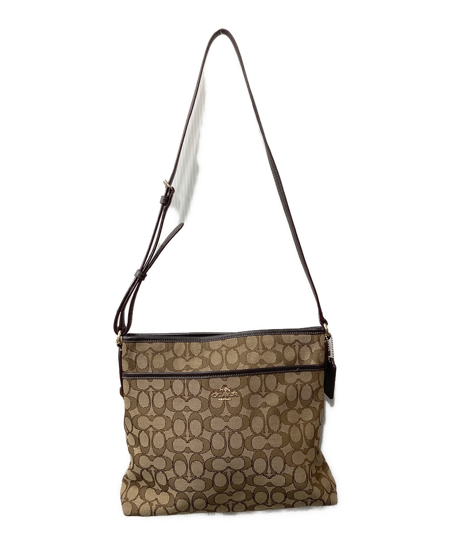 中古・古着通販】COACH (コーチ) ショルダーバッグ ブラウン｜ブランド