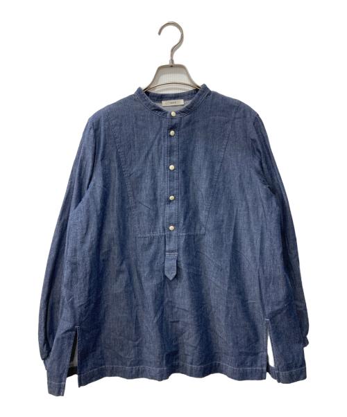 中古・古着通販】yori (ヨリ) デニムバックリボンギャザーブラウス