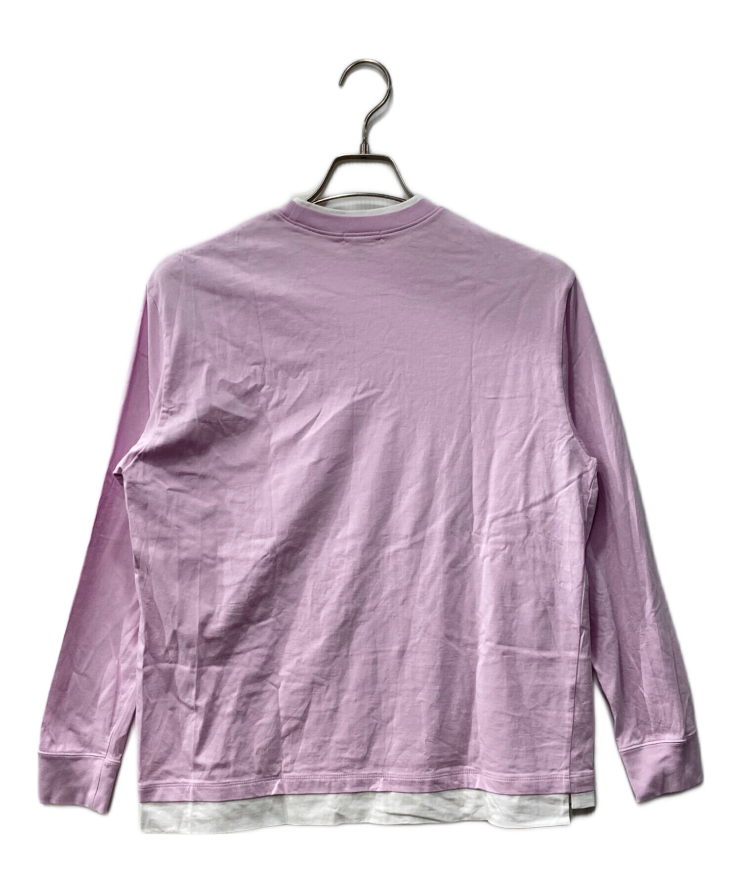 yori ヨリ　ラメポロカットソー yori 半袖 ラメクローバーパフブラウス レディース SIZE 38 ヨリ
